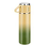 PRECIO DE FÁBRICA 17oz gradiente colorido aislado termo de lujo termo de acero inoxidable botella de agua con tapa de taza para regalo