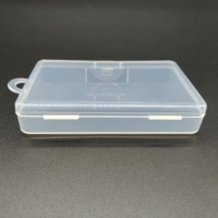 Boîte à bijoux transparente en plastique PP, petite, personnalisée, avec crochet, emballage siamois, vente en gros d'usine