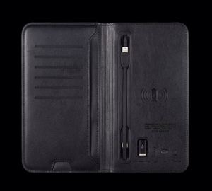 Wholesale Leather Business Card Used Designer Luxury Brand Price Portable Wallet with Wireless Charging for Cheap Party Tents - Product Image 1