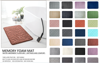 Tapis de salle de bain noir antidérapant en polaire corail de haute qualité avec envers en PVC, design original et écologique, motif uni - Utilisation intérieure