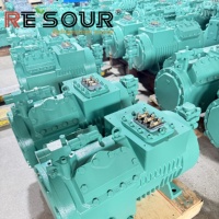 Kompresor Piston Semi Hermetik RESOUR 4 Silinder 6 Silinder untuk Pendingin Air Industri dan Kompresor Refrigerasi