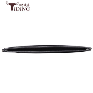 Tiding <b>Card</b> <b>Holder</b> Genuine Leather Ultra Thin Mini Black Unisex Everyday Use - Product Image 5
