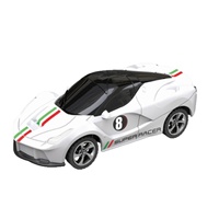 Mini voiture de course électrique RC en métal 1:64 pour télécommande double mode, jouet de drift de poche pour bureau, cadeau d'anniversaire pour garçons et enfants
