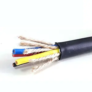 High Quality Waterproof Pvc Sheathed Cable Yc 0.7mm Wire Submersible Pump Multy Core Copper rubber electrical wire 2.5