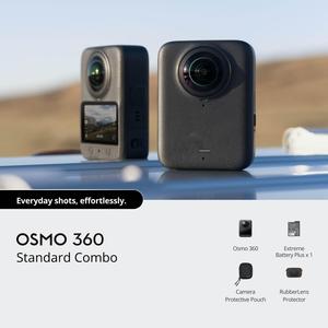 กล้องวิดีโอบล็อก Osmo 360 Adventure Combo เซ็นเซอร์ CMOS 1 นิ้ว ความละเอียด 120MP 360 องศา ภาพถ่าย 105GB 8K/30fps บันทึกต่อเนื่อง 300 นาที - Product Image 6