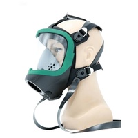 Masque SCBA pour pompier, masque facial complet en silicone robuste, pince-nez réglable, membrane vocale pour la respiration en cas d'incendie