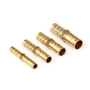 Guangdong Dongguan Factory Spot Direct Tower Copper Joint Pipe Soft Hose Double Plug Pneumatic Fittings Brass