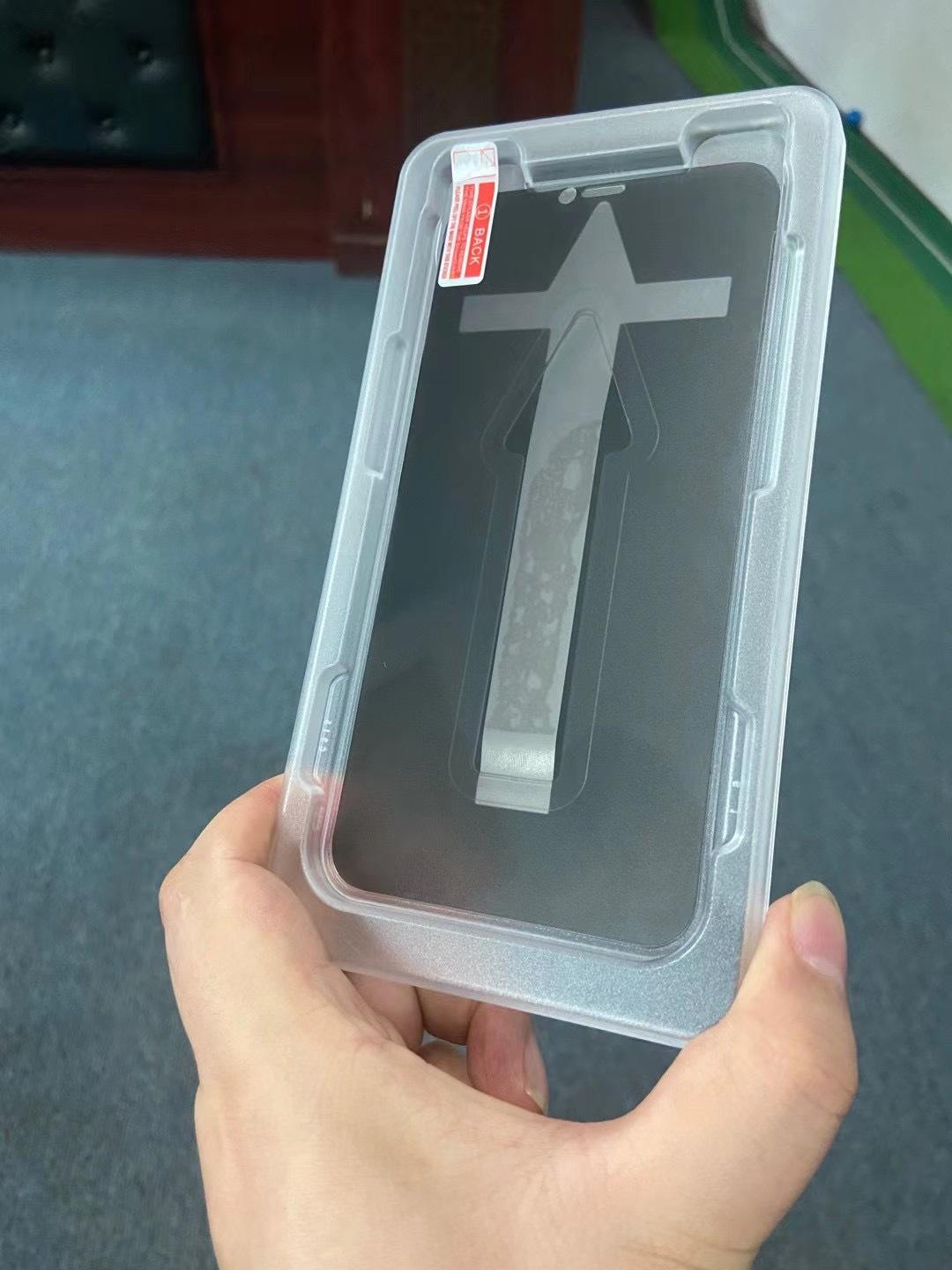 9h 3D 5D full curved cover wholesale phone tempered glass with easy frame For iPhone 13 pro max with Installation Kit Frame