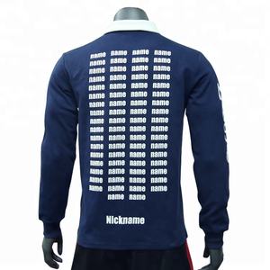 China por encargo 100% algodón Polo diseño manga larga para hombre Polo camiseta - Product Image 3