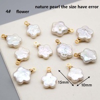 11-15mm Big Baroque White Loose Freshwater Pearl Pendant Charm High Luster I Star Heart Shape Fresh Natural