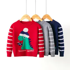 नई सर्दियों यूरोपीय और अमेरिकी बच्चों के लिए क्रिसमस के लिए बुनाई बच्चा लड़का स्वेटर पैटर्न स्वेटर बच्चे कपड़े