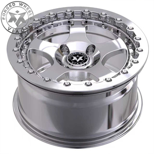 Ruedas Forjadas Viaol para Carreras de Drag, con Beadlock Pulido, 4x100 15x7/8J, Compatibles con Honda Civic EG / EK, <span class=keywords><strong>Mazda</strong></span> Miata / MX-5 - Product Image 5