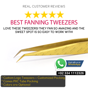 Pinzas de pestañas japonesas para extensiones, herramientas de pestañas, pinzas de punta de fibra, acero inoxidable japonés para un agarre perfecto - Product Image 6