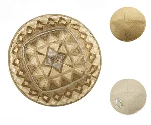 Bonés Kippah personalizados por atacado para casamento Yarmulke Kippot judaico Kippot com bordado