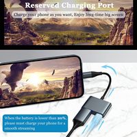 Adaptateur Lightning vers AV numérique, câble de synchronisation vidéo HD 1080P avec connecteur audio et port de charge