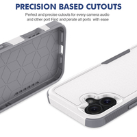 Étui multiple pour iPhones 2in1 étui TPU + PC housse de téléphone pour iPhone 16 Plus coque arrière