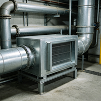 Silencieux de ventilation flexible en métal personnalisé pour conduit d'air de climatiseur scolaire, réduction du bruit d'échappement de fumée