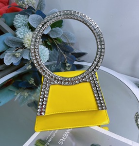Bolso de Noche de Lujo para Mujer, Estilo Candy-Designer, Bolso de Mano para Boda, con Pedrería y Diamantes, Cierre Abierto, Cadena, Nueva Colección de Lujo - Product Image 5