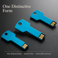 Clé USB en métal avec logo personnalisé, 2.0, 2 Go, 4 Go, 8 Go, 16 Go, 32 Go, clé USB étanche, mémoire flash, périphérique USB