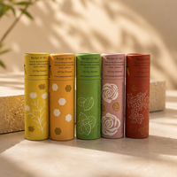 Tubes d'emballage pour baume à lèvres imprimés avec logo, couleurs et tailles personnalisées, contenants pour bâtonnets déodorants, tube en papier de 30 g, déodorant pressurisé