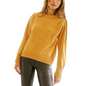 เสื้อสเวตเตอร์แบบสวมหัวคอกลมแขนยาวของผู้หญิงเสื้อสเวตเตอร์ถักแบบสวมหัวสำหรับฤดูหนาวปักด้านหน้าไซส์พิเศษผ้าฝ้ายออกแบบได้ตามต้องการ - Product Image 3