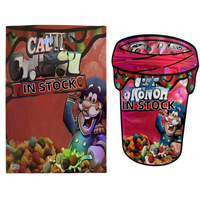 En stock Nouveau Design Vide 8ème Plug Hologramme Packs Stand up Pouch 3.5 Mylar Sacs Set avec Boîtes de Présentation Assorties pour Fleurs
