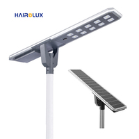 Nuevos Productos Hairolux, Farola Solar LED Integrada de 30W 40W 50W 60W 80W para Exteriores, Impermeable IP65