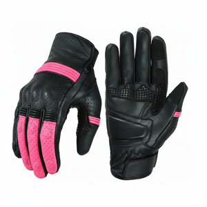 Guantes de cuero de carretera con estilo y duraderos de primera calidad de Pakistán Guantes de cuero de agarre mejorado para motocicleta con agarre mejorado - Product Image 1
