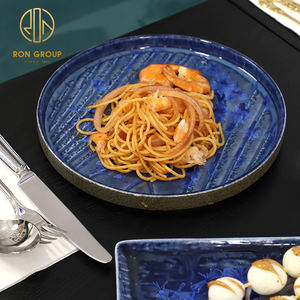 Vaisselle en porcelaine commerciale vintage, vaisselle <span class=keywords><strong>de</strong></span> table, assiette à steak/dessert <span class=keywords><strong>de</strong></span> 9,5/11,5 pouces pour restaurant, couverts <span class=keywords><strong>de</strong></span> dîner commerciaux - Product Image 3