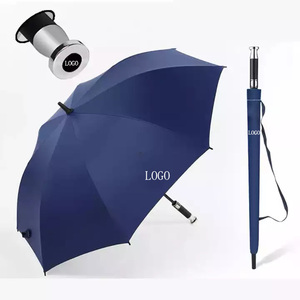 Parapluie promotionnel de luxe OEM Paradise Straight 30 pouces, grand format, résistant au vent, avec poignée en plastique, design zen asiatique, impressions de logo tout-en-un - Product Image 1
