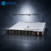 Serveur d'entreprise pour centre de données avec DDR5, double socket Intel Xeon Scalable, Dell PowerEdge R660, serveur en rack 1U