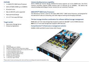 RS521A-E12-RS12U AMD EPYC 9005 เซิร์ฟเวอร์แบบแร็ค 2U 12 ช่อง 2 DIMM ต่อช่อง 2 x PCIe x16 สล็อต 12 x 3.5” ช่องใส่ไดรฟ์แบบถอดเปลี่ยนได้ทันที - Product Image 4