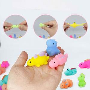 Adorables jouets à presser en gel souple en forme d'animaux, dinosaures créatifs peints à la bombe, anti-stress, jouets sensoriels - Product Image 3