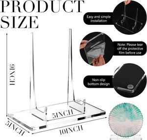 Thanh lịch Acrylic cuốn sách đứng rõ ràng Thanh Lịch giá vẽ hiển thị giá xách tay ảnh platters hình ảnh sách hiện đại trang trí nhà tấm - Product Image 6