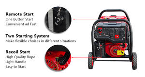 מכירה חמה 2.8kw 4-שבץ חשמלי התחלה מקורר אוויר בנזין נייד 32 מ "מ צינור 212cc העתק 6.5hp פלט 15l - Product Image 5