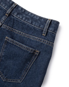 Service OEM tissé bleu décontracté mi-moyen droit 100% coton lavé Technics Vietnam Denim - Product Image 5