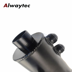 750 मिली ऑटो एन 10 एल्यूमीनियम तेल कैच जुड़वां पोर्ट टैंक जलाशय ब्रेक फिल्टर टैंक ईंधन लाइन फिटिंग नायलॉन ब्रेडेड नली के साथ - Product Image 6