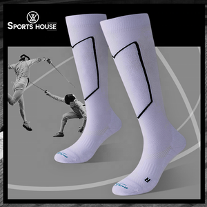 Adolescent Enfants Jeunesse Unisexe <span class=keywords><strong>Escrime</strong></span> <span class=keywords><strong>Chaussettes</strong></span> Professionnel Épaissie Serviette Bas Sport <span class=keywords><strong>Chaussettes</strong></span> De Compression Sports De Plein Air - Product Image 3