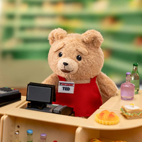 Authentique POP MART Ted 2 Baby Ted Action Plush Pendant Blind Box Full Set 8Pcs Cute Teddy Bear Keychain Bag Charm Gift