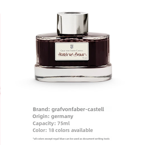 Inchiostro per <span class=keywords><strong>Penna</strong></span> Stilografica <span class=keywords><strong>Faber</strong></span>-<span class=keywords><strong>Castell</strong></span> German Count 75mL - Nocciola, Fiori di Ciliegio, Verde Oliva - Inchiostro Non-Carbonico di Alta Qualità Prodotto in Cina - Product Image 5