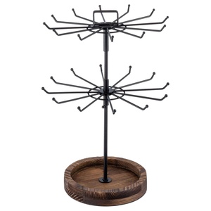 Bambu kozmetik aksesuar anahtarlık iplik vitrin rafı takı kolye ekran depolama rafları ahşap takı ekran tutucu - Product Image 6