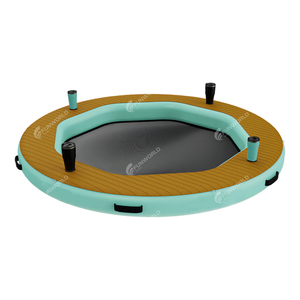 Personalizado inflable bronceado redondo piscina flotador isla plegada Hangout tomar el sol <span class=keywords><strong>hamaca</strong></span> <span class=keywords><strong>de</strong></span> <span class=keywords><strong>agua</strong></span> - Product Image 1