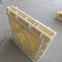Moule à briques creuses double face Reazone en plastique ABS pour blocs de ventilation en béton