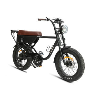 Bicicleta Eléctrica con Llantas Gruesas de 20 Pulgadas, Estilo Motocicleta, Diseño de Llantas Gruesas que Ofrece Tracción y Estabilidad Superiores - Product Image 3