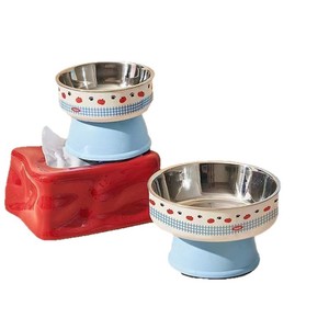 Stainless Steel Pet Bowl For <b>Cats</b> And Dogs Anti Tipping Non Slip Large Diameter Neck Protection <b>Feeder</b> - Product Image 5