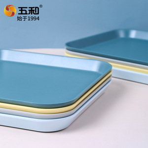 Melamine Tray Rectangular Solid Color Unbreakable For Home Hotel Restaurant Coffee Shop - Product Image 3