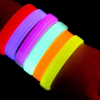 Bracelet lumineux en plastique de 8 pouces de large avec design portable pour les fêtes