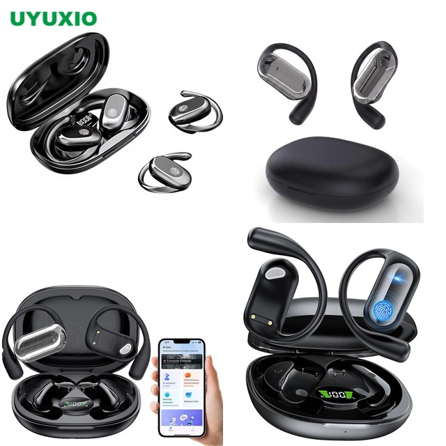 2026 AI Translation Earbuds 144 Languages Wireless Earphone No Subscription Open-Ear 4 Modes OWS Real-Time Translation BT 5.4