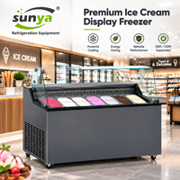 Vitrine Réfrigérée Commerciale pour Gelato et Crème Glacée avec Éclairage LED – Vente en Gros Usine
