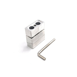 Prix usine petit 3D 2 cavités bricolage rouge à lèvres moule 11.1mm or Rose alliage d'aluminium lèvre Rouge baume à lèvres outil de maquillage emballé dans un sac - Product Image 4